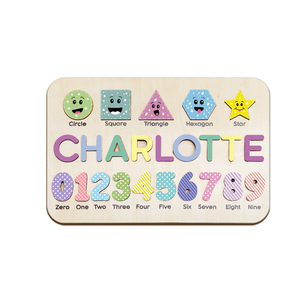Custom Wooden Name Puzzle Personalised Busy Board Puzzle Toy for Baby Gift