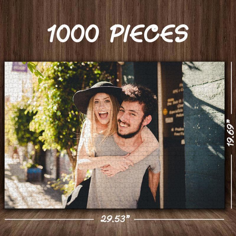 Custom Photo Jigsaw Puzzle Unique Father's Day Gift from Kids Good Indoor Gifts 35 -1000 Pieces Family Portrait