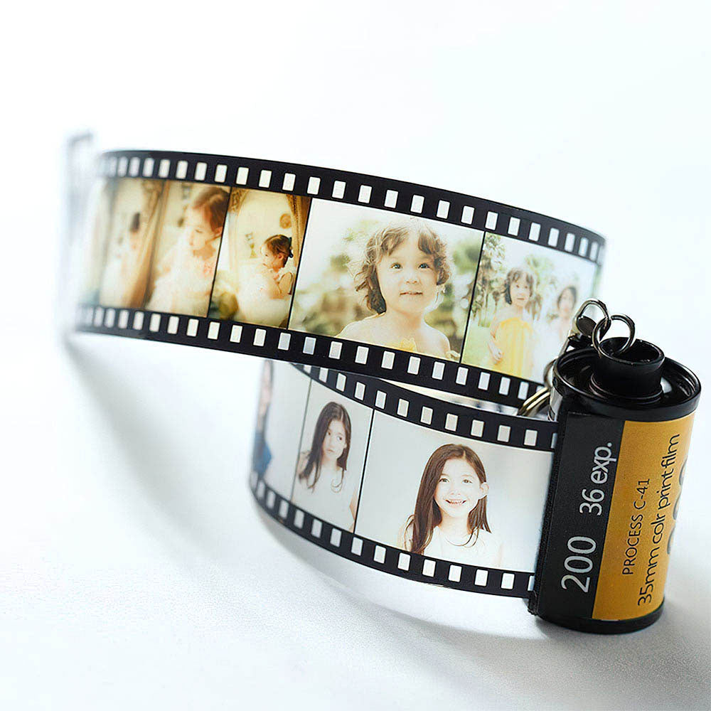 Custom Keyring Roll Film Colorful Camera Roll Keychain Romantic Customized Gifts
