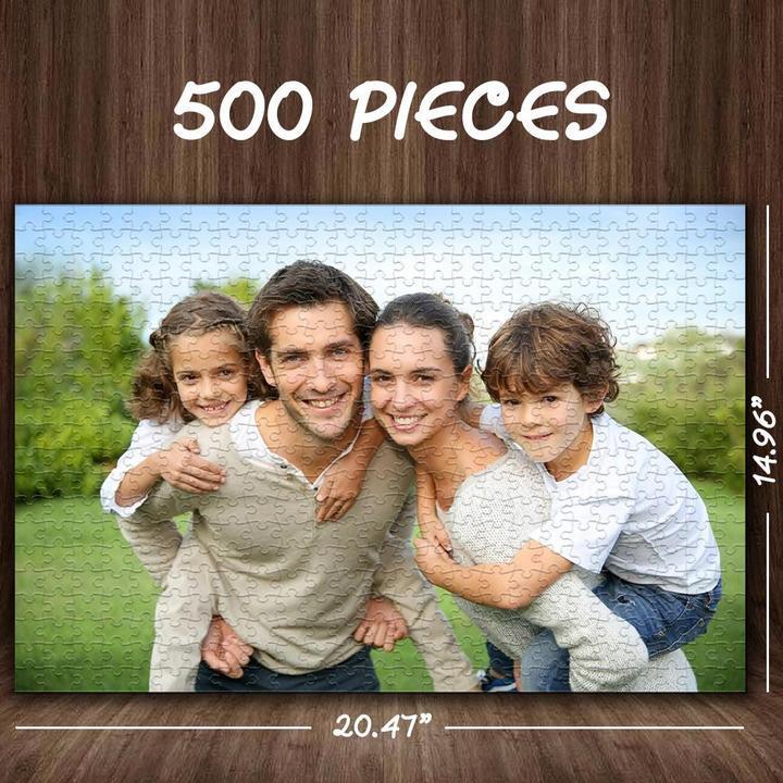 Custom Photo Jigsaw Puzzle Gift for Dad or Husband Good Indoor Gifts 35 -1000 Pieces
