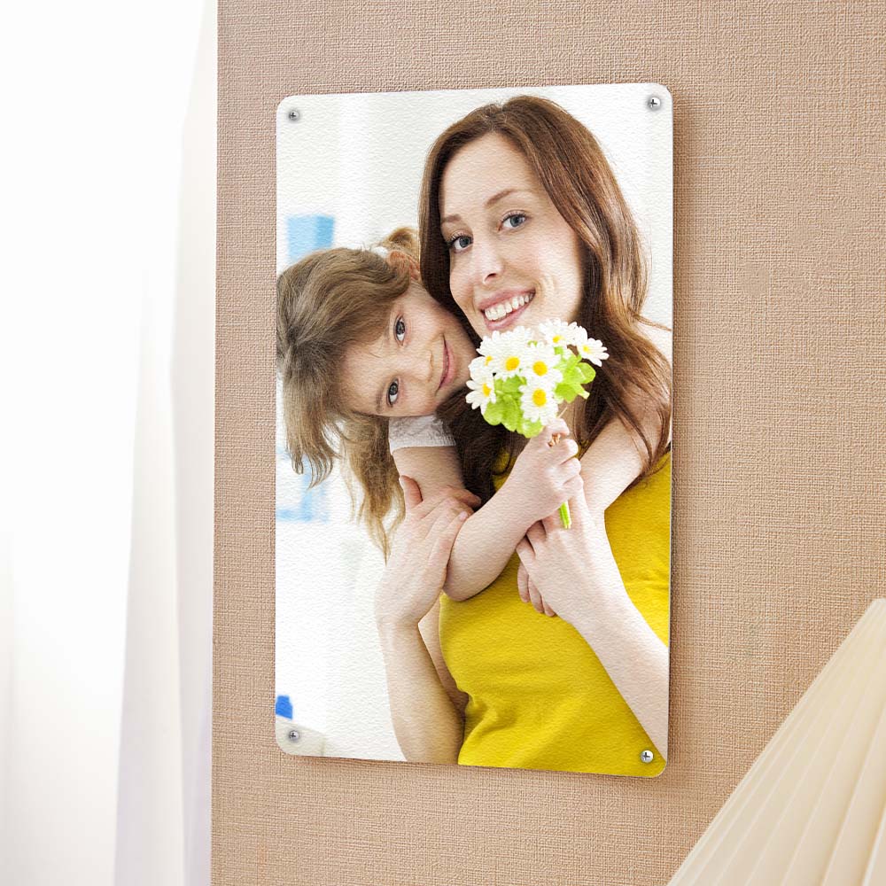 Custom Photo Poster Personalised Iron Poster Photo Wall Decor Painting Unique Gifts
