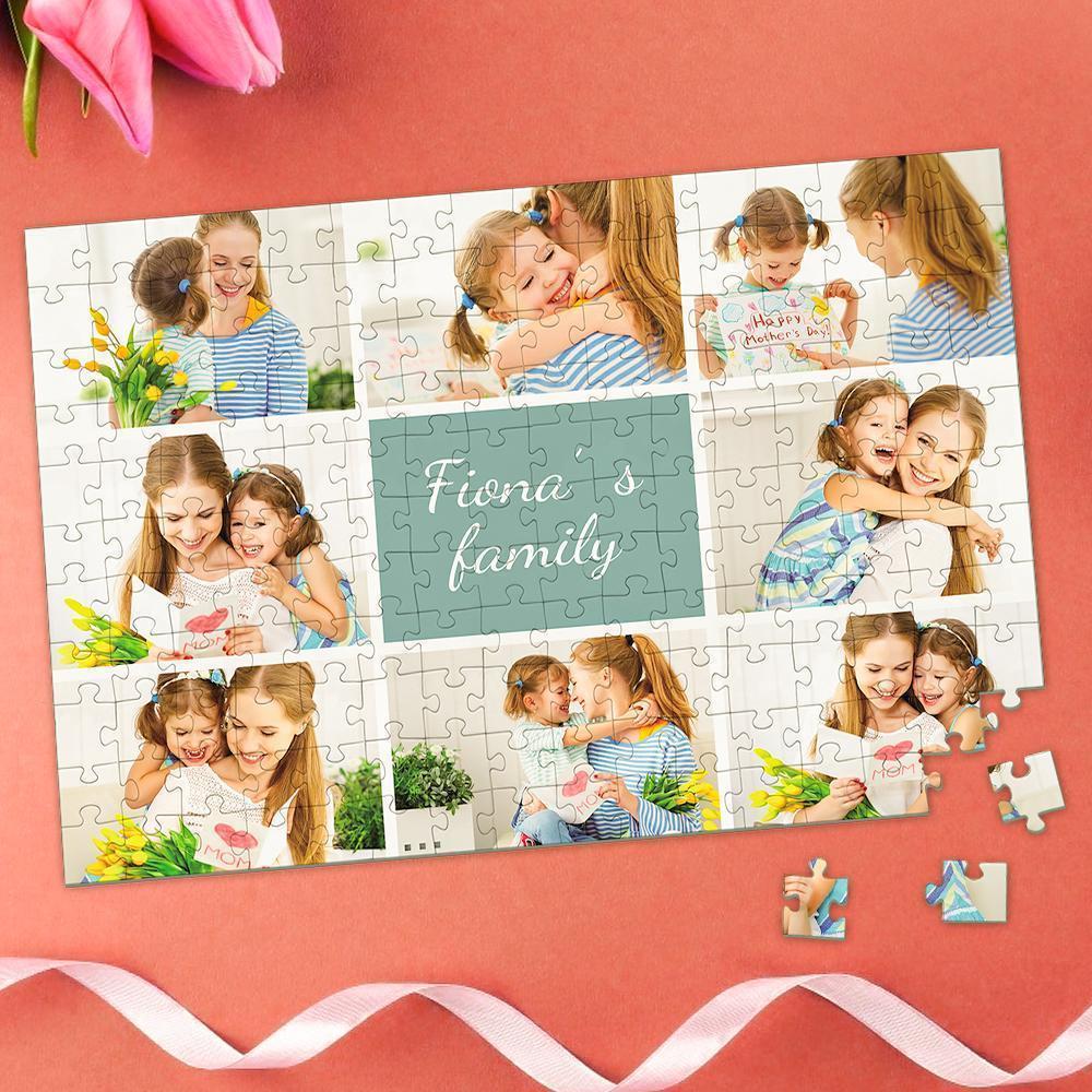Custom Collage Photo Puzzle Jigsaw 35-1000 Pieces Happy Mother's Day