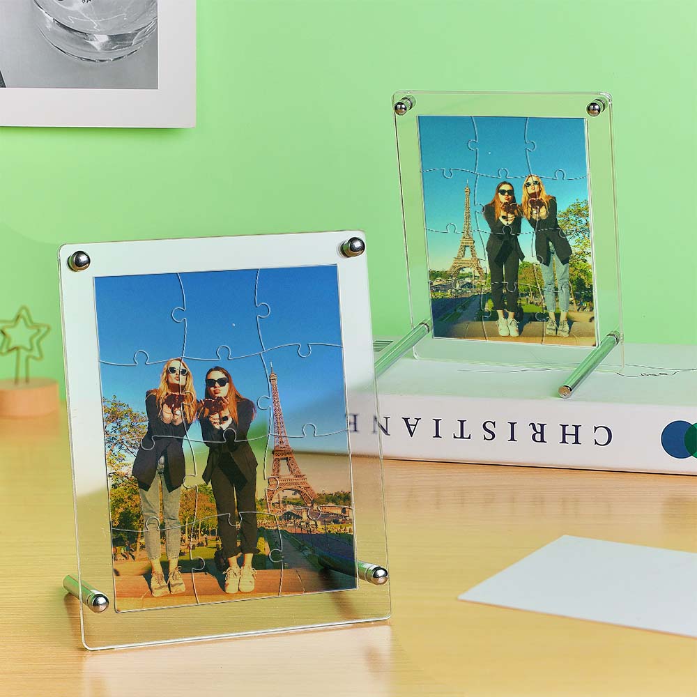Gifts for Dad Custom Photo Acrylic Puzzle Personalised Picture