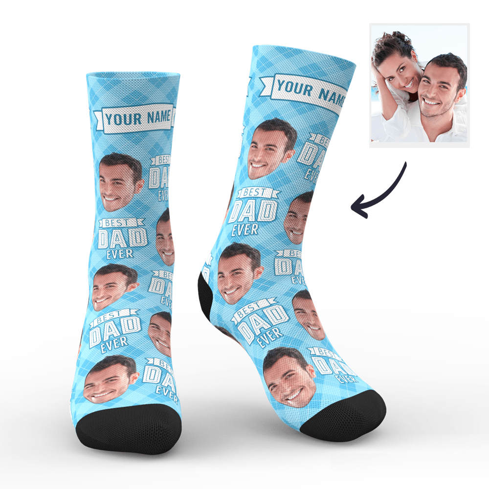 Custom Socks With Your Text - Dad