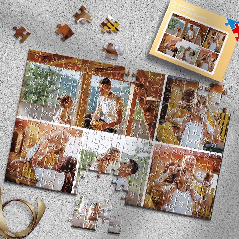 Custom Collage Photo Puzzle 35-1000 Pieces Love Jigsaw Gifts For Dad