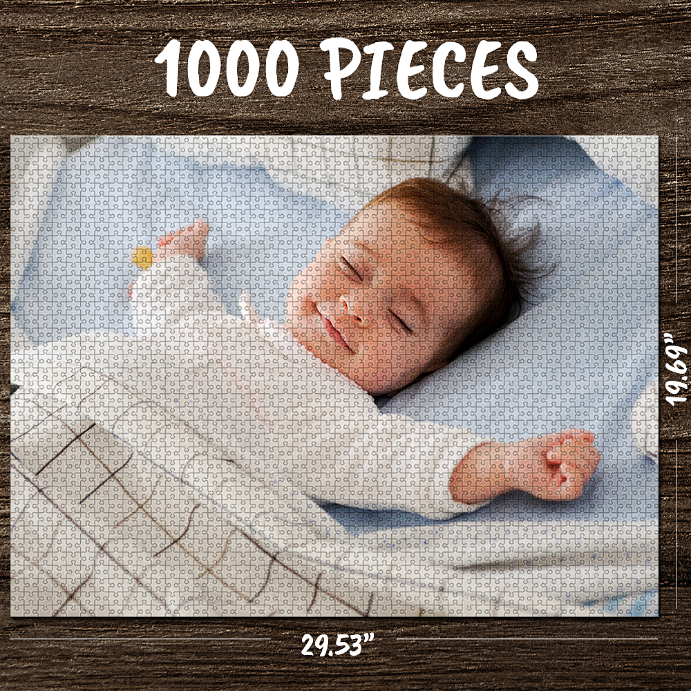 Custom Your Family Christmas Photo Puzzle 35, 150, 300, 500, 1000 Pieces