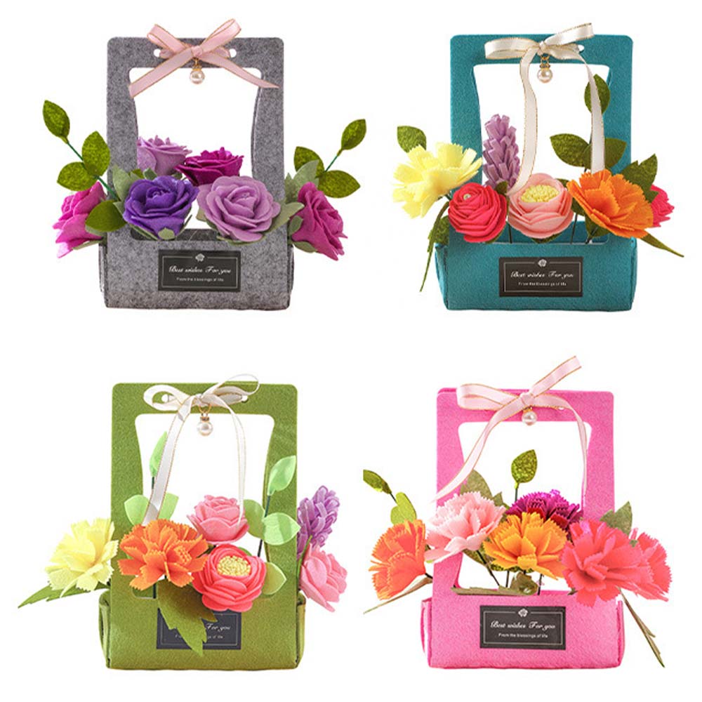 Rose Portable Flower Basket For Mother's Day