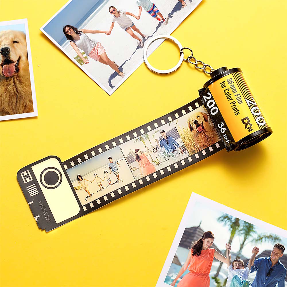 Custom Colorful Camera Roll Keychain Romantic Customized Gifts