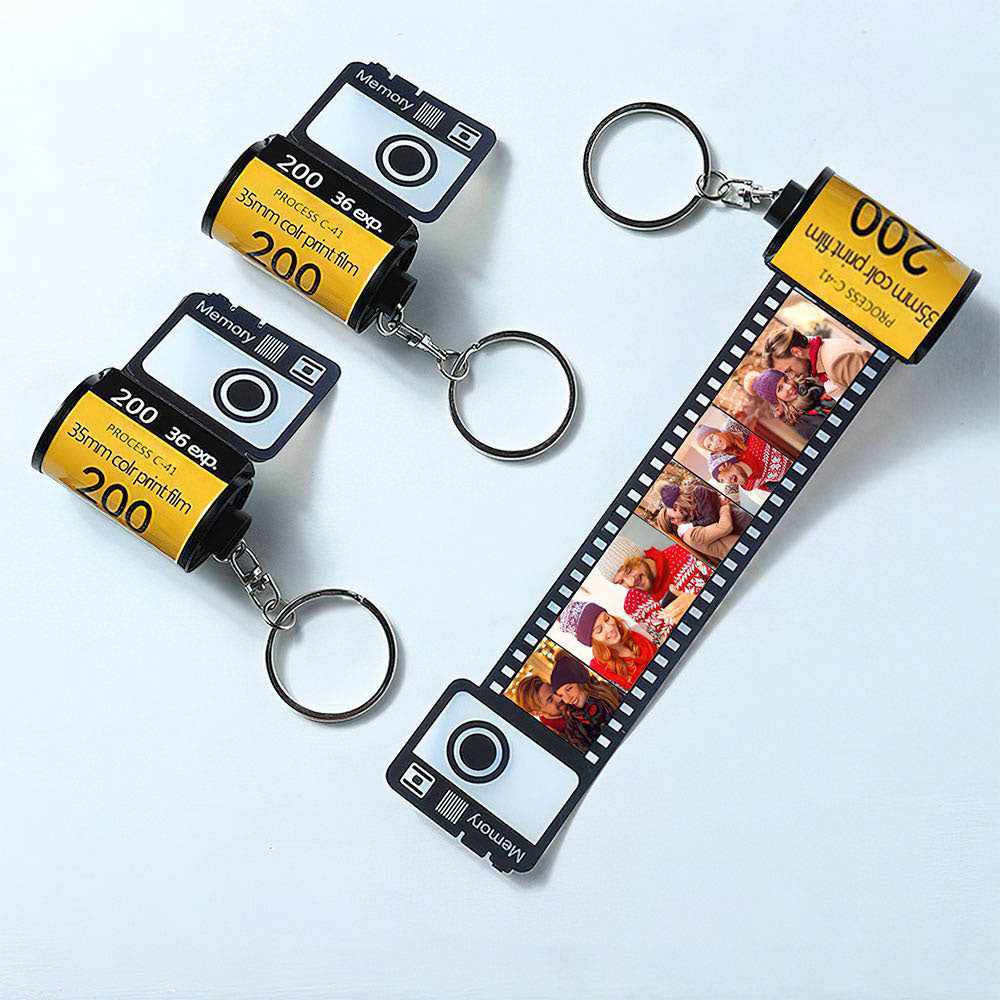 Anniversary Gifts Custom Colorful Camera Roll Keychain Romantic
