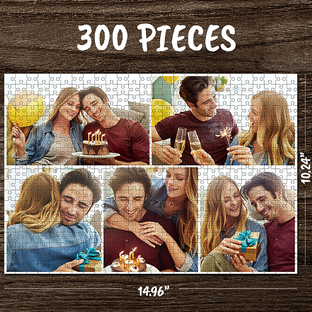 Custom Photo Jigsaw Collage Family Puzzle Love Puzzle-35-1000 Pieces