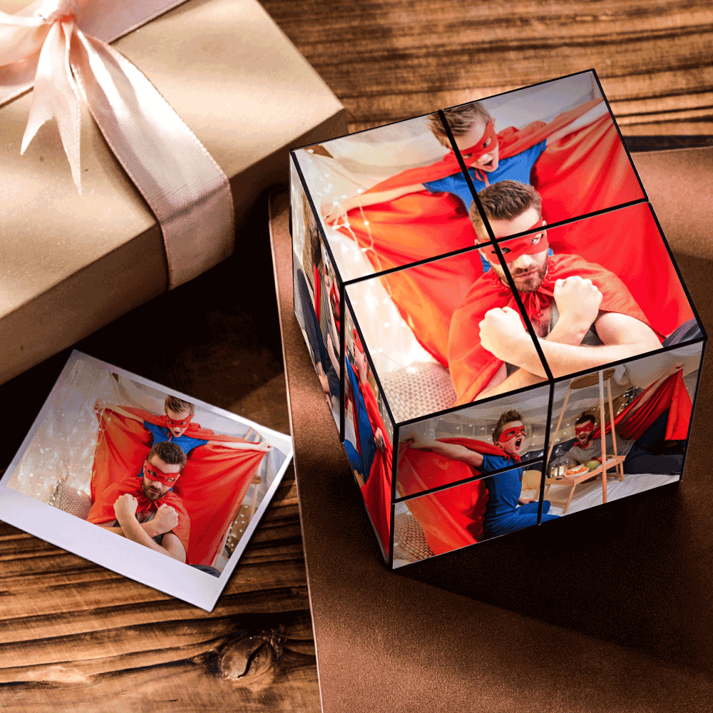 Birthday Gifts Magic Folding Photo Rubic's Cube
