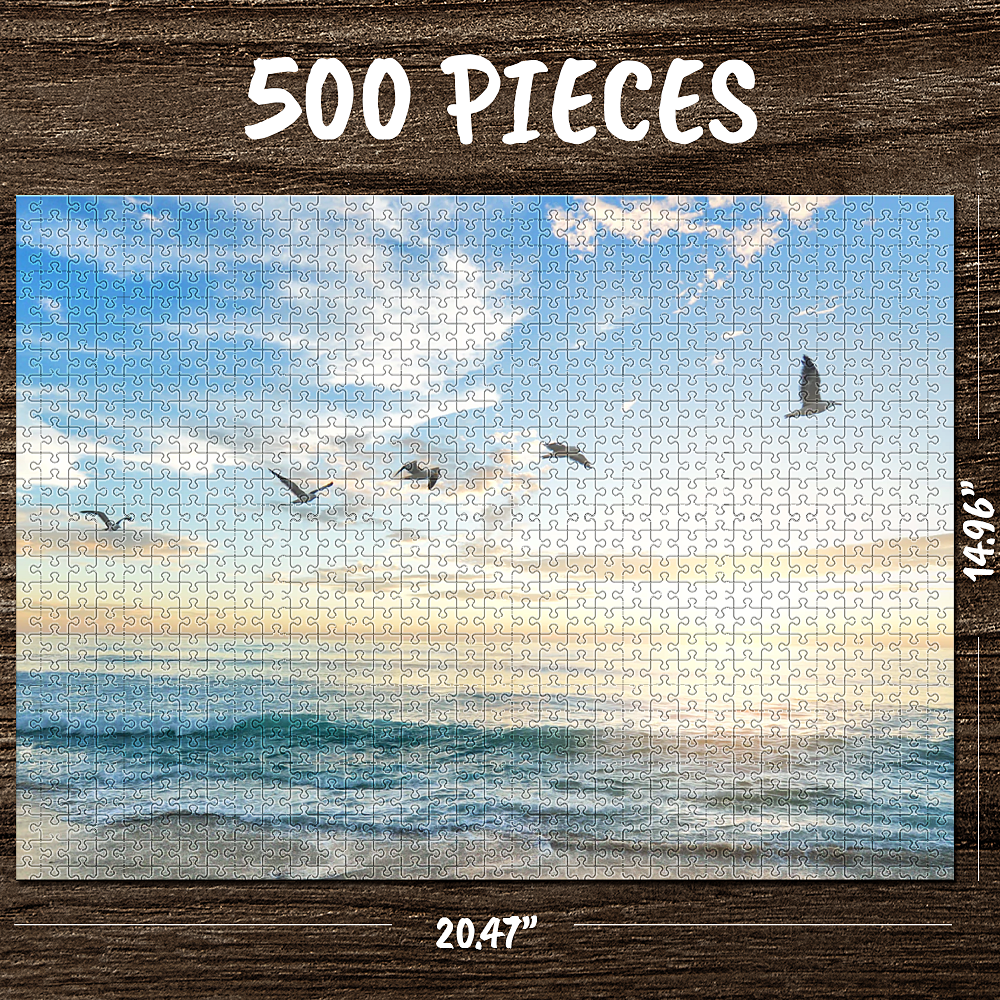 Custom Collage Jigsaw Lovely Couple Photo on Puzzle