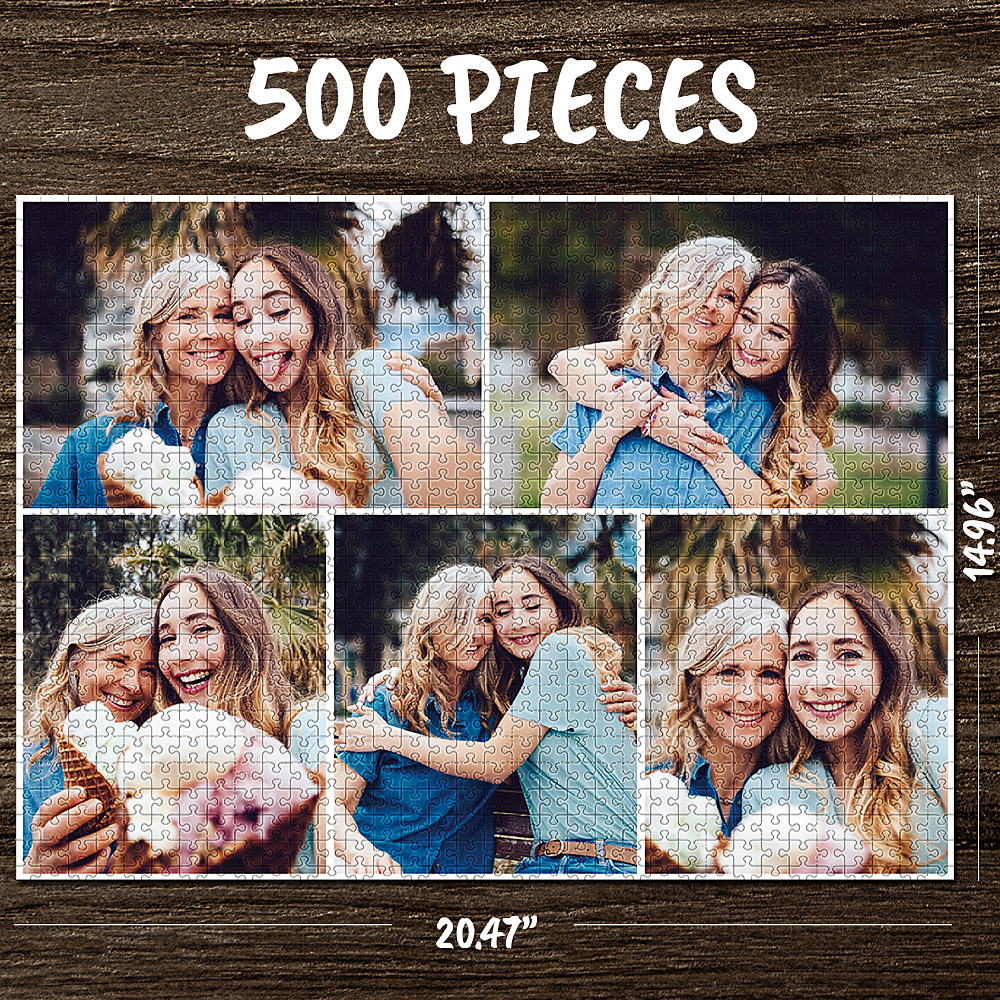 Custom Photo Jigsaw Collage Family Puzzle Love Puzzle-35-1000 Pieces