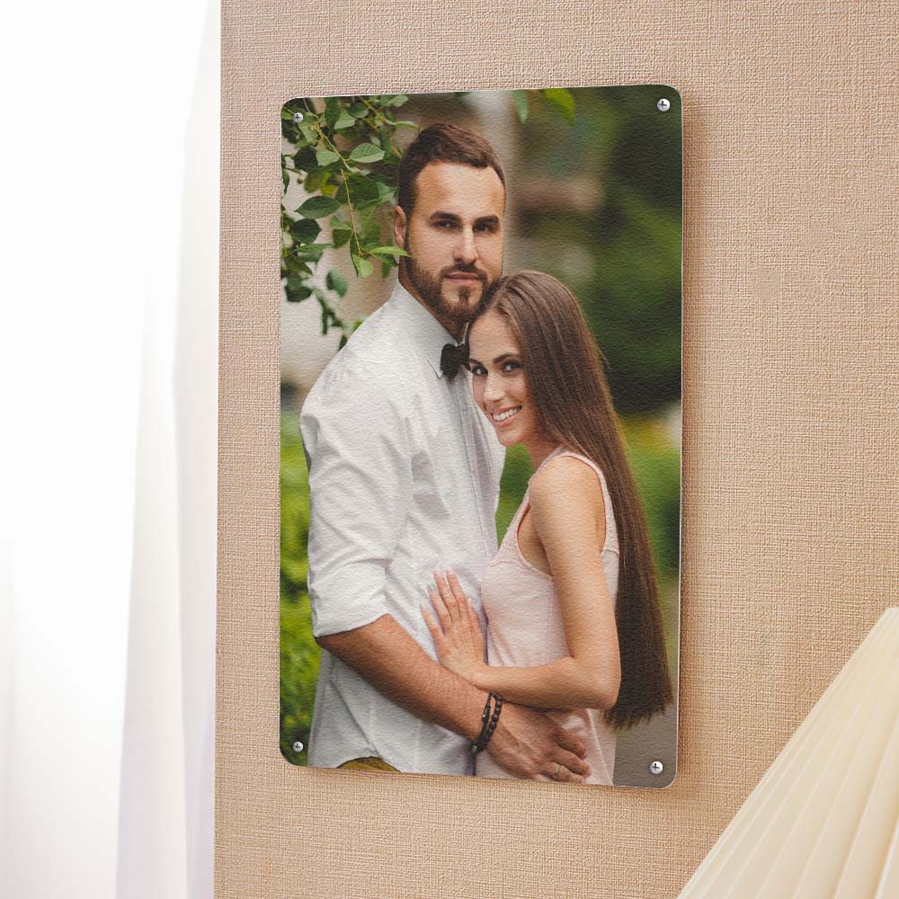 Custom Photo Poster Personalised Iron Poster Photo Wall Decor Painting Unique Gifts