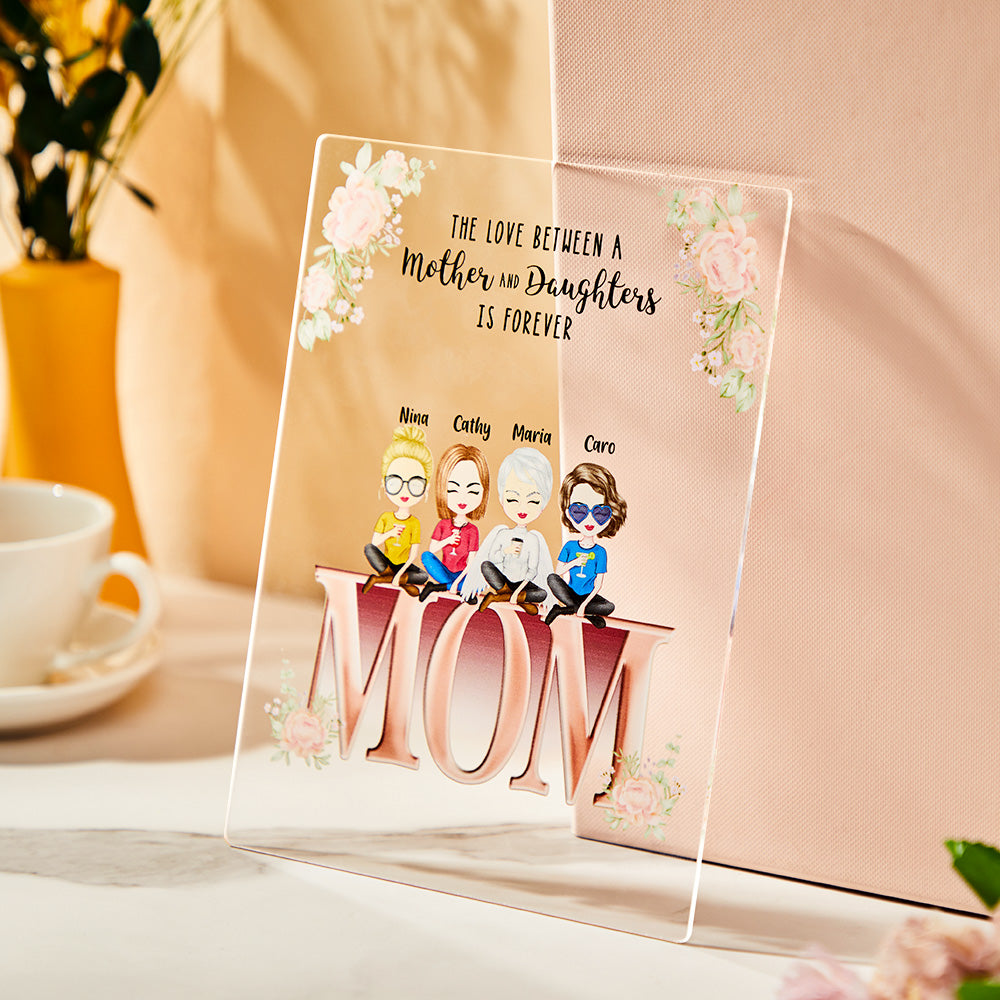 Personalised Acrylic Plaque Mother and Children Best Family