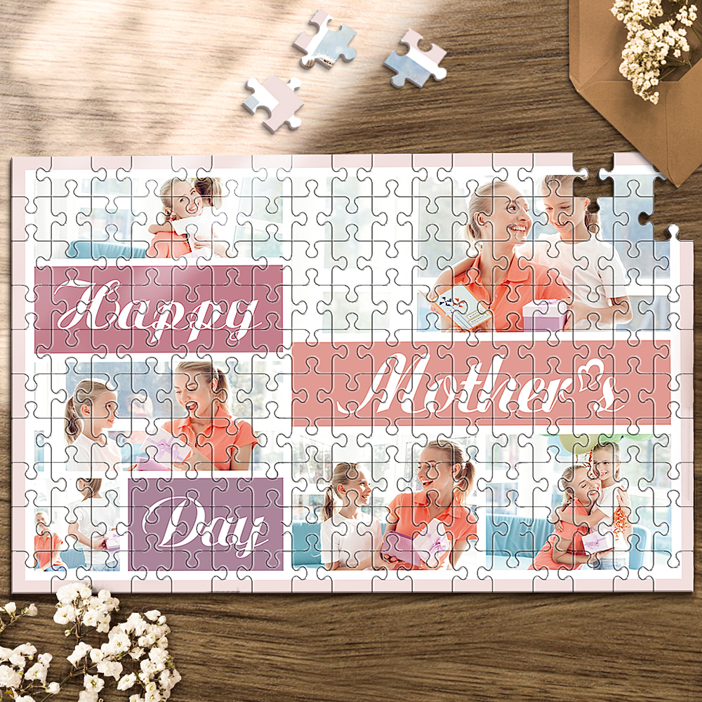 Custom Photo Jigsaw Puzzle Good Indoor Gifts for Mom