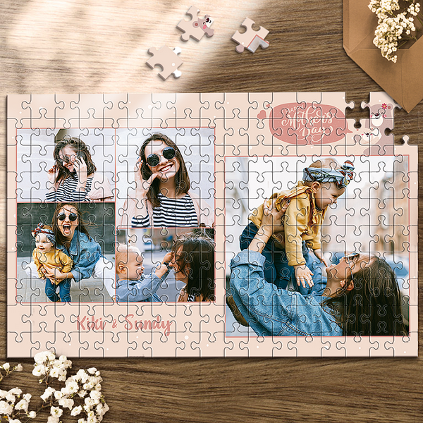 Custom Photo Jigsaw Puzzle Mothers Day Gift Good Indoor Gifts 35-1000 Pieces
