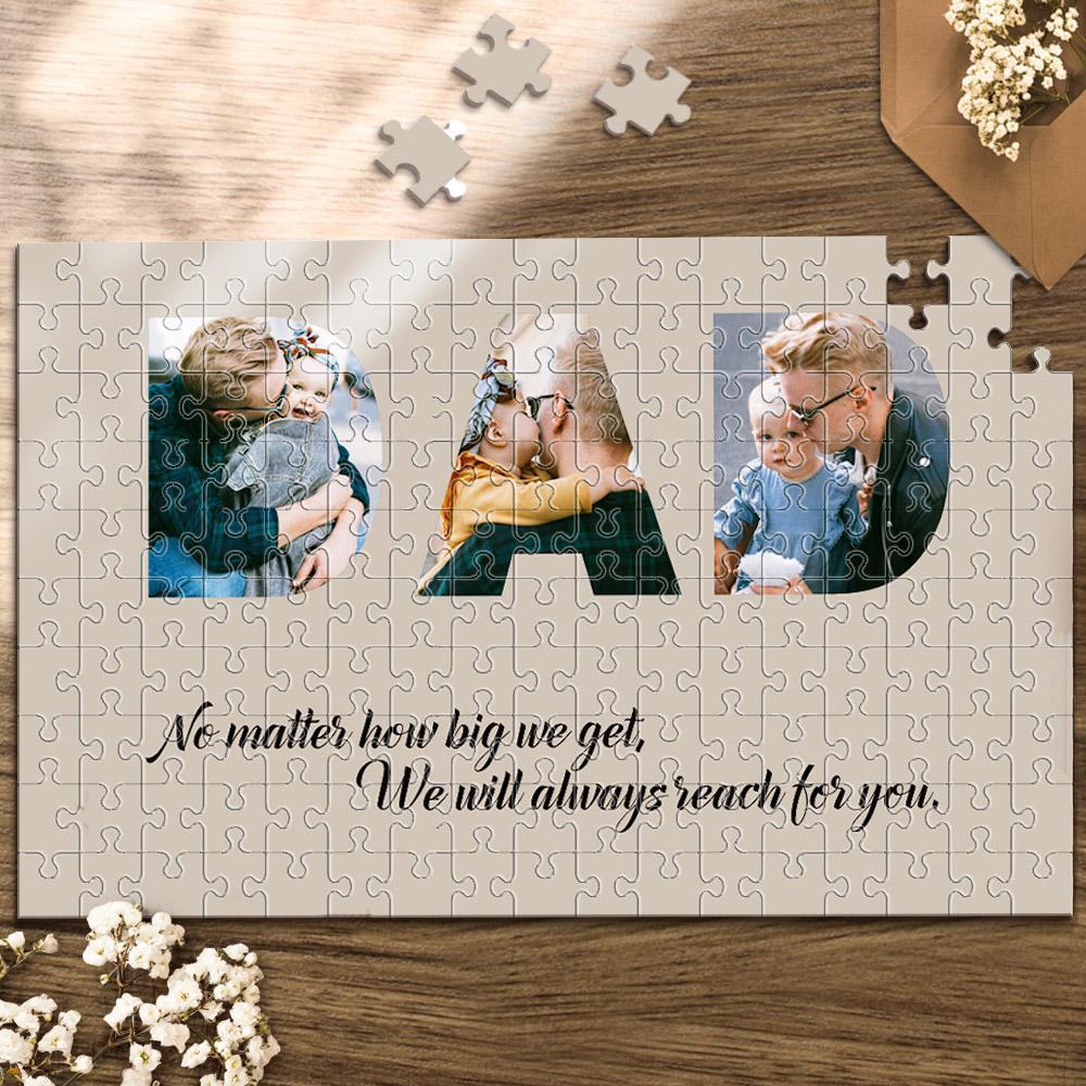 Custom Photo Jigsaw Puzzle Good Indoor Gifts Great Memorible Gifts for Dad 35 -1000 Pieces