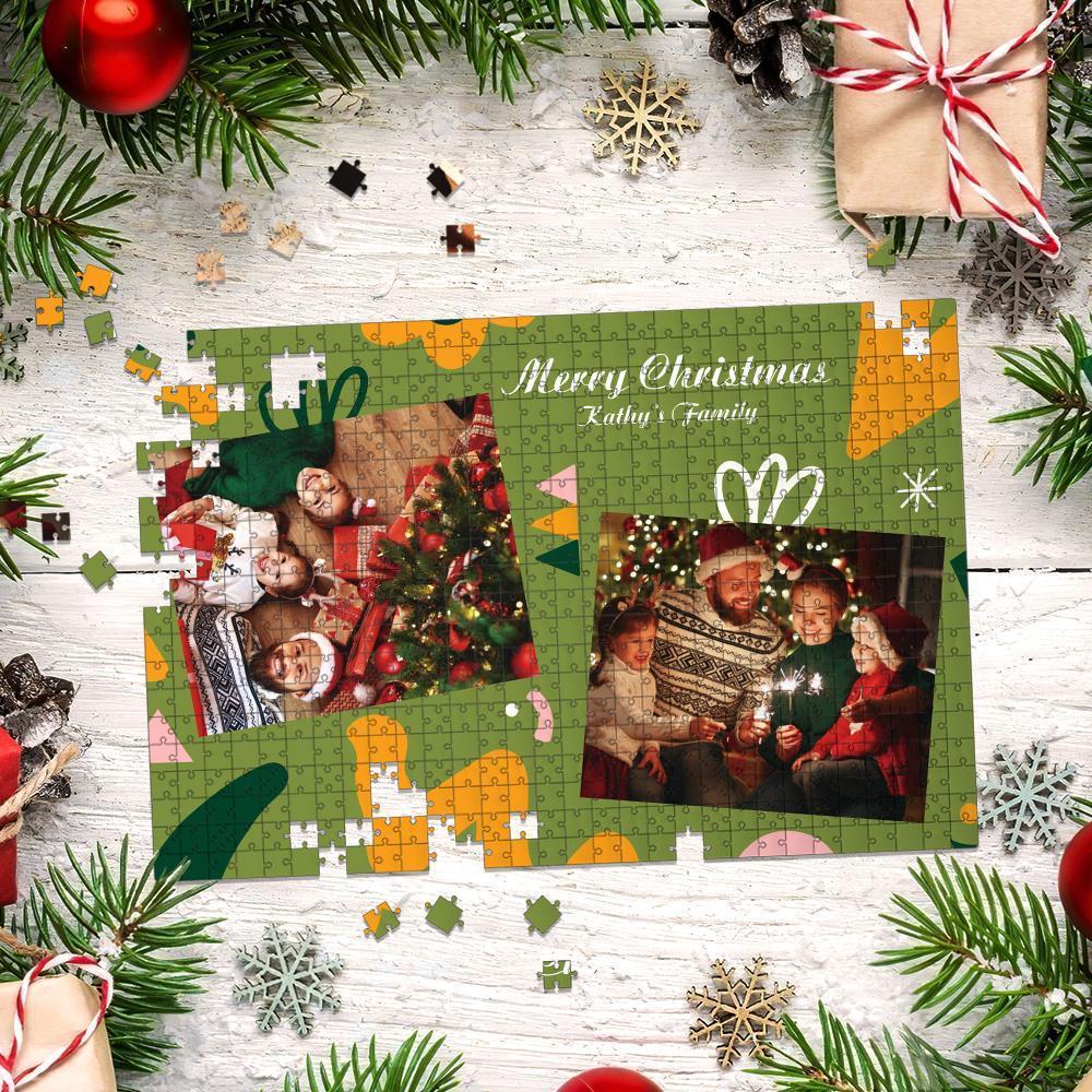 Blessing Christmas Personalised Photo and Name Puzzle for Family 35, 150, 300, 500, 1000 Pieces