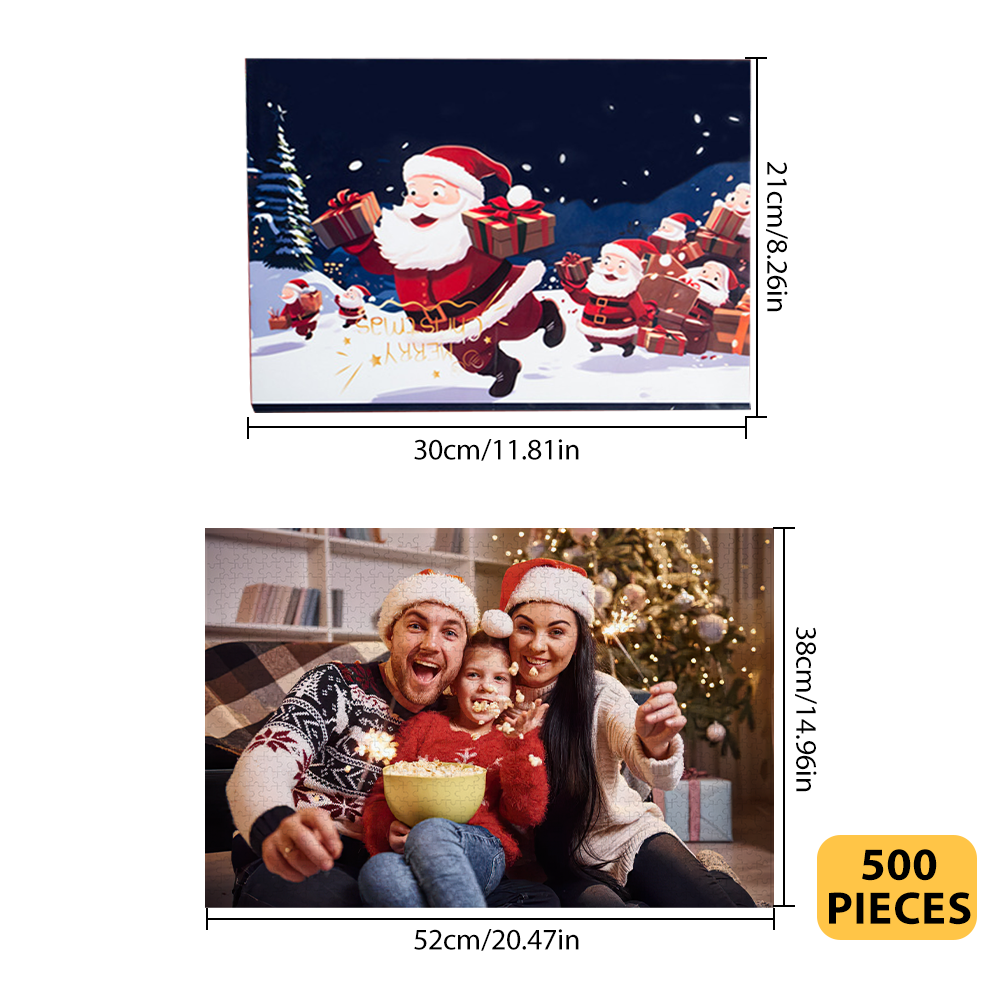 Custom Photo Advent Calendar Christmas Jigsaw Puzzle Christmas Countdown Puzzle Toy