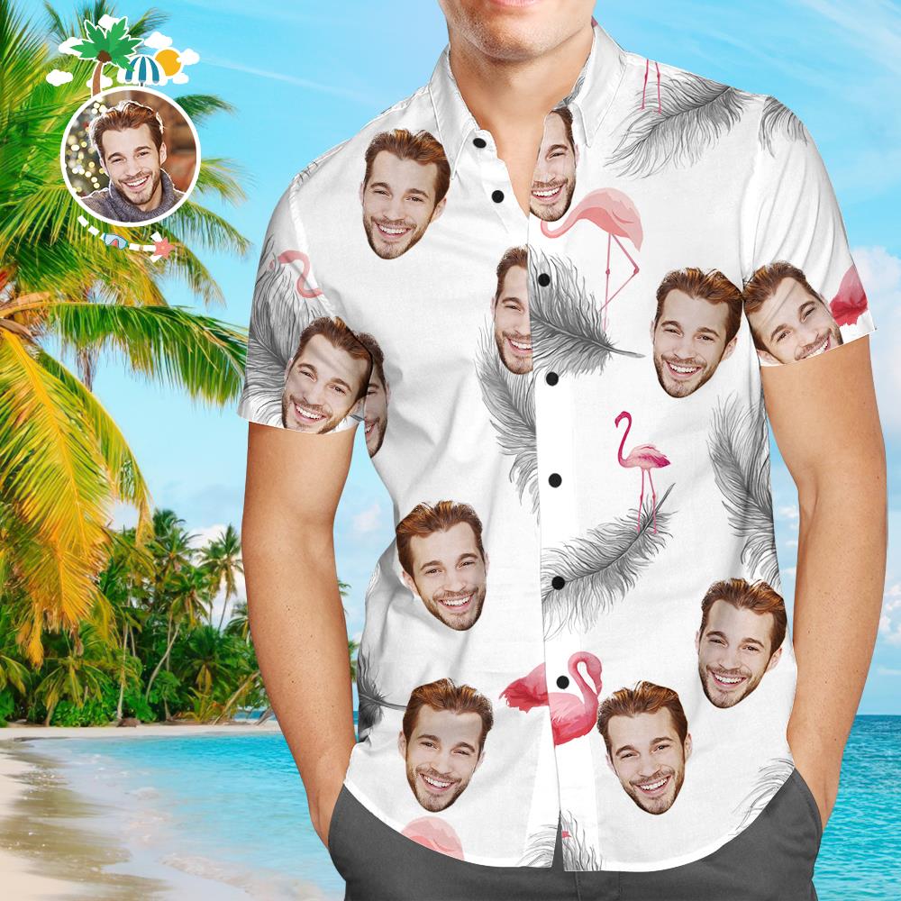 Custom Hawaiian Shirt with Dog Face Custom Photo Hawaiian Shirt Custom Tropical Shirt