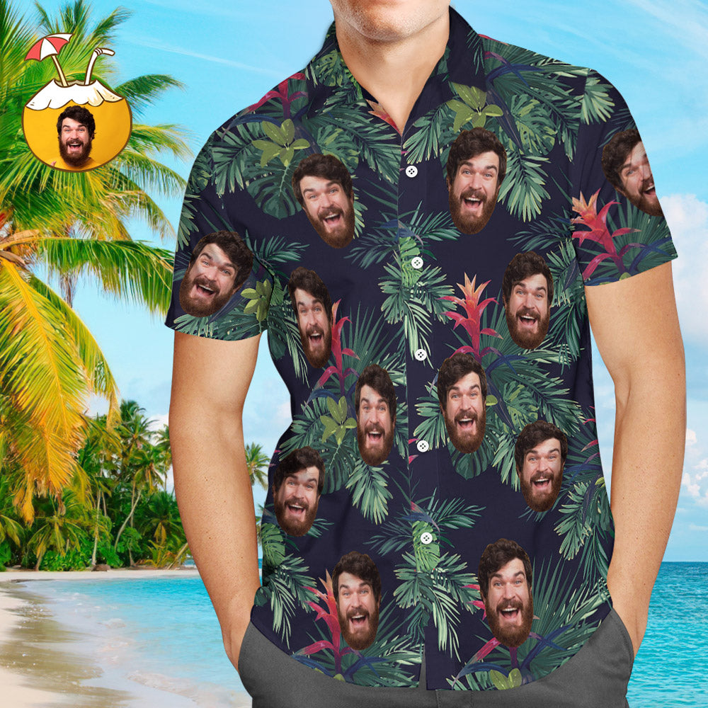 Custom Hawaiian Shirts Uk All Over Print Leaves