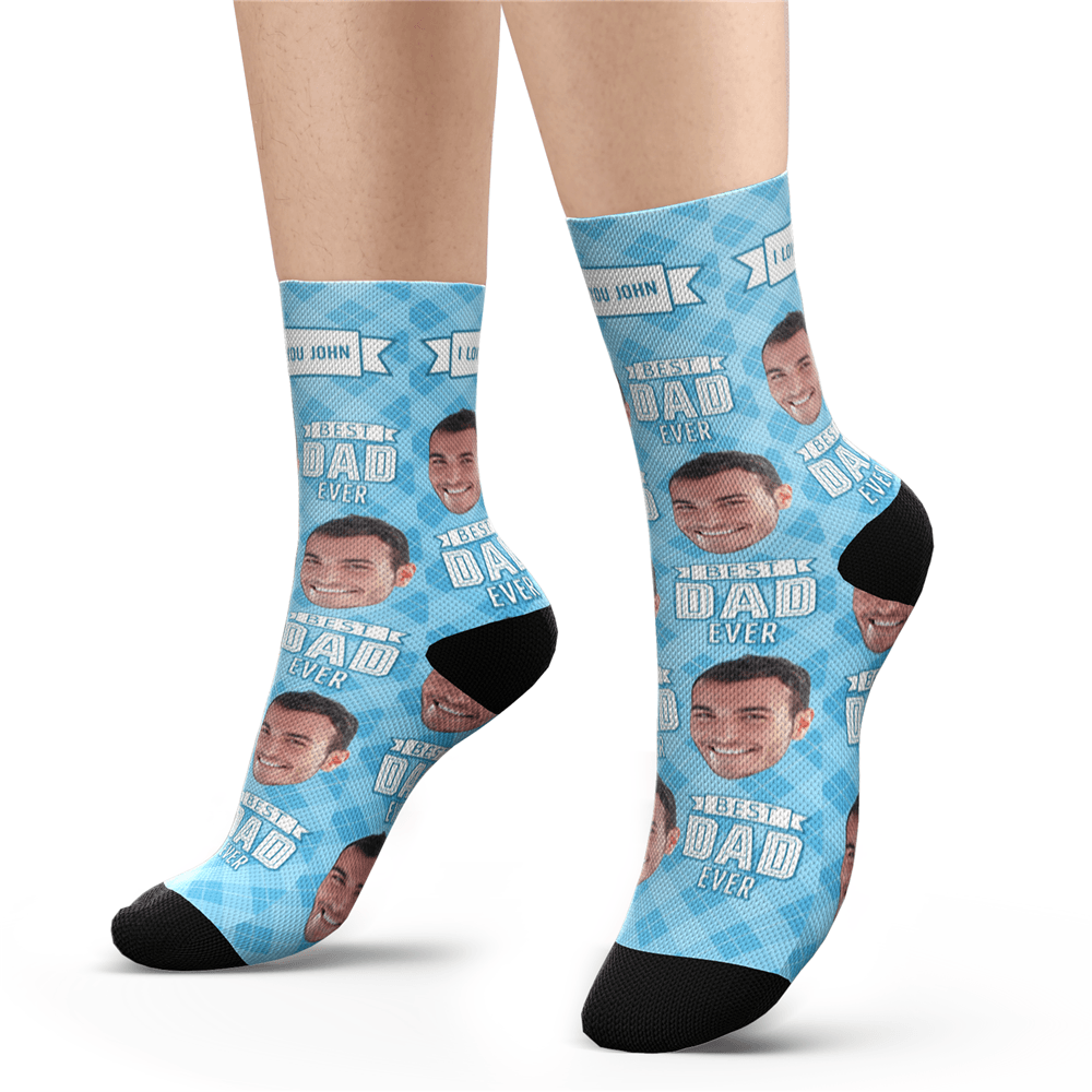Custom Socks With Your Text - Dad
