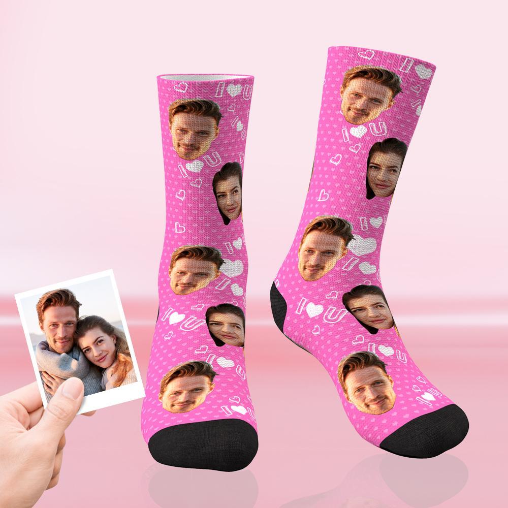 Custom Love Face Socks Gift For Dad