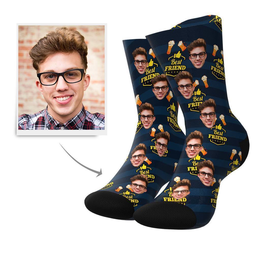 Best Friend Custom Face Socks