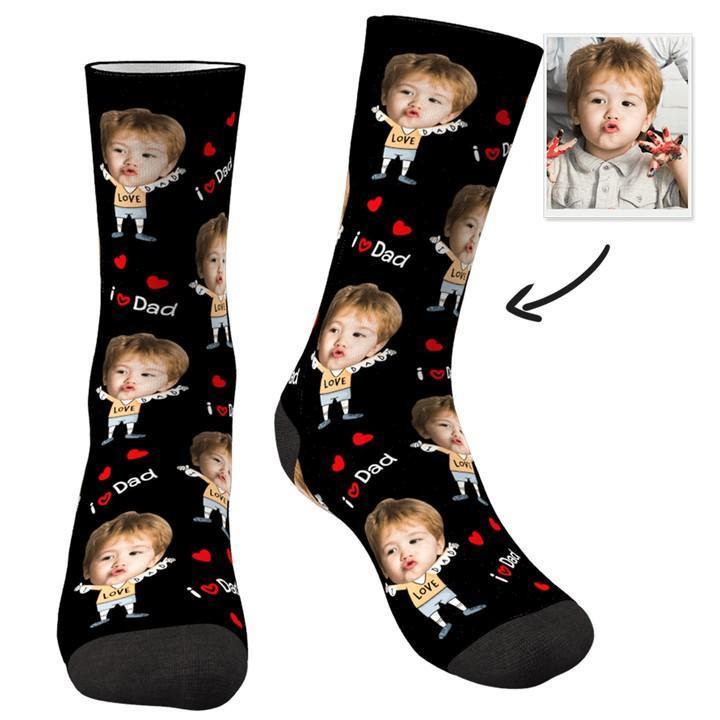 Custom Face Socks To The Dearest Dad