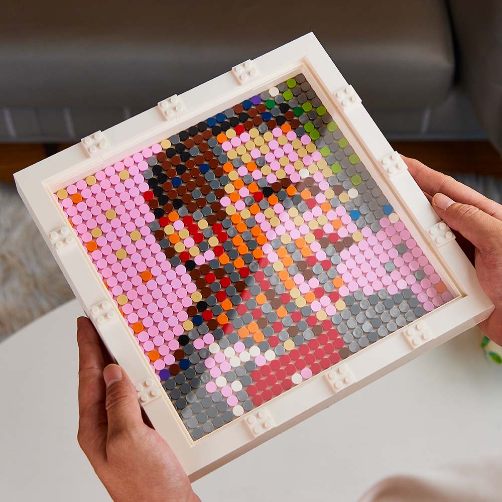 Custom Face Mosaic Portrait Pixel Art Building Block Brick Personalised Photo Frame Decor