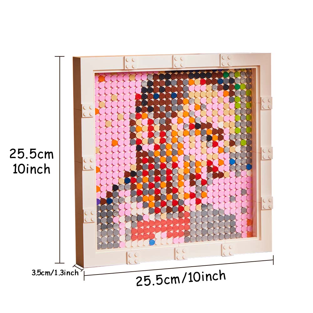 Custom Face Mosaic Portrait Pixel Art Building Block Brick Personalised Photo Frame Decor