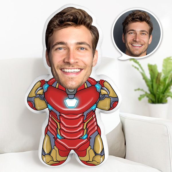 Iron Man Minime Throw Pillow Custom Face Pillow Personalised Marvel Minime Pillow