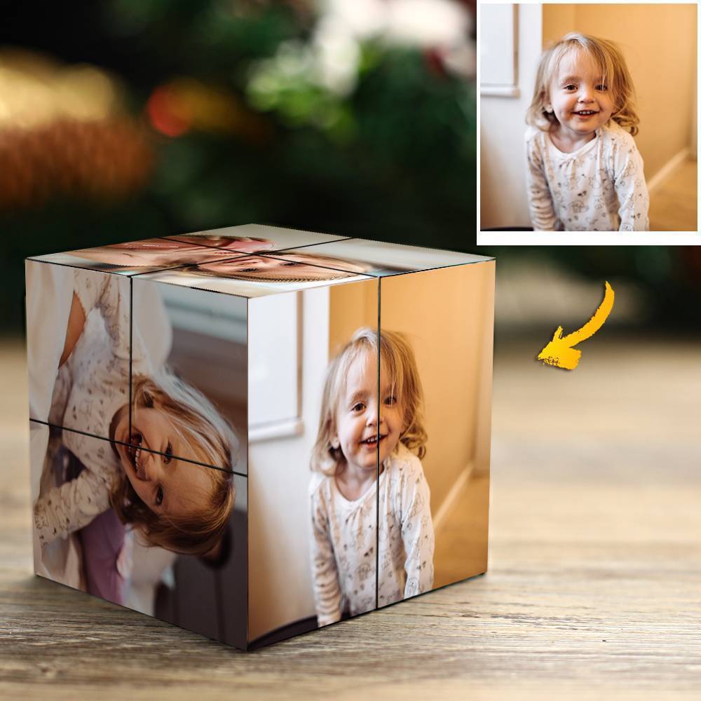 Custom Folding Photo Rubic's Cube Infinity Photo Cube Multiphoto Rubic's Cube Gifts For Kids