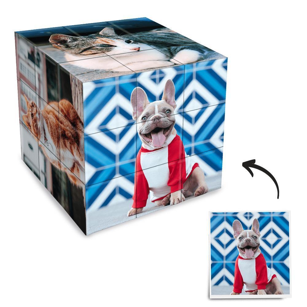 Custom Multi Photo Rubic's Cube - For Pet