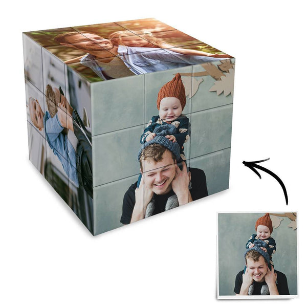 Custom Multi Photo Rubic's Cube -Gifts For Father
