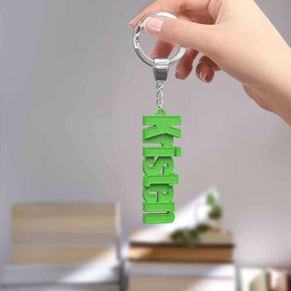 Custom Name 3D Keychain Personalized Keyring For Backpack Luggae Tag