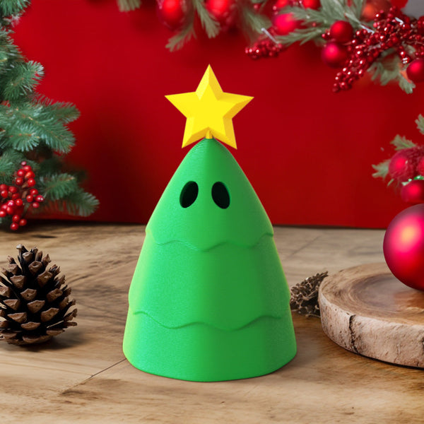 3D Printed Funny Christmas Tree Home Decoration Christmas Gift Height 5.12in
