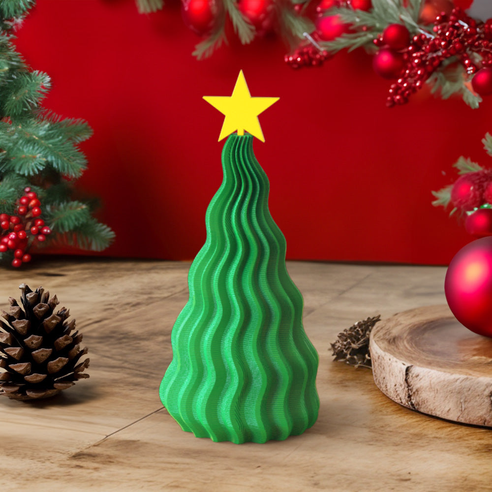 3D Printed Christmas Tree Home Decoration Christmas Gift Height 5.12in
