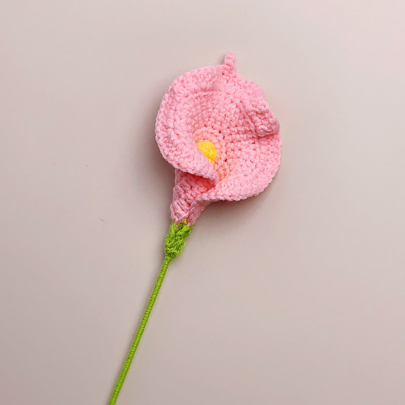 Calla Lily Crochet Flower Handmade Knitted Flower Gift for Lover