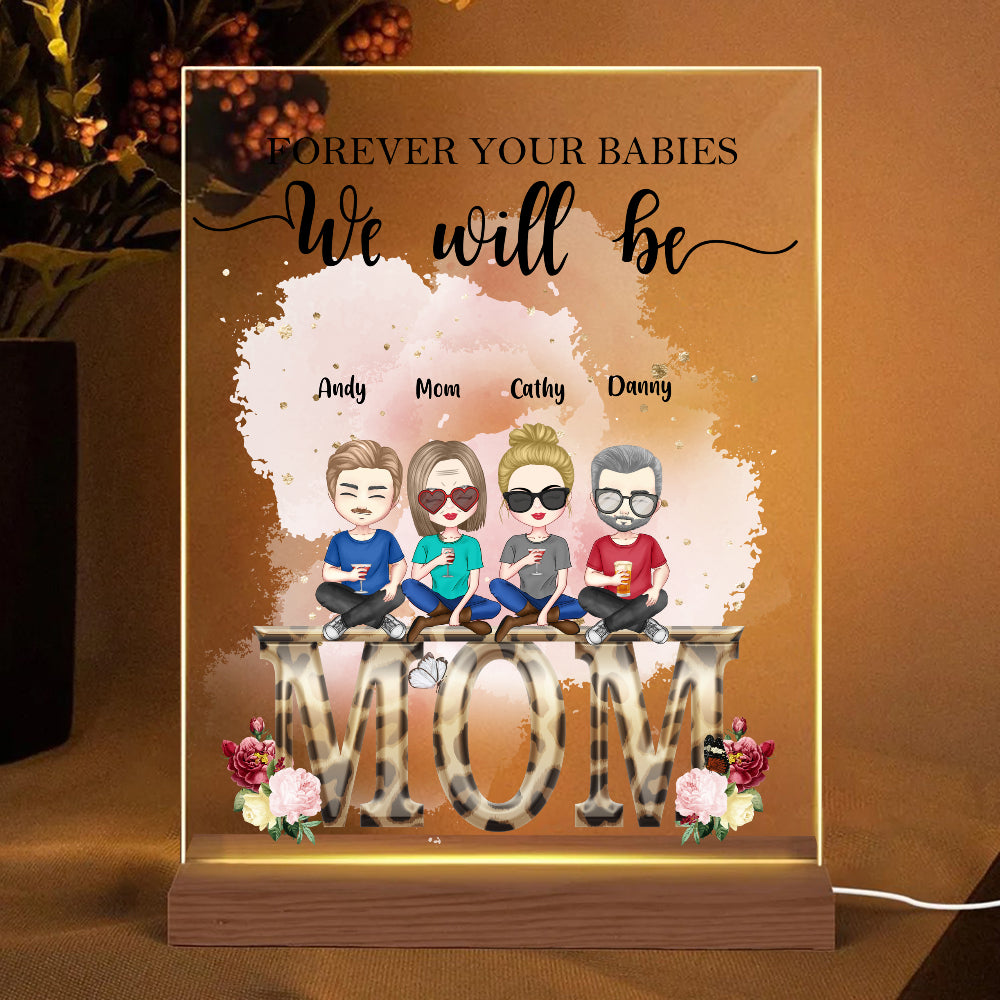 Personalised Acrylic Plaque Forever Your Baby Gifts for mum Lamp